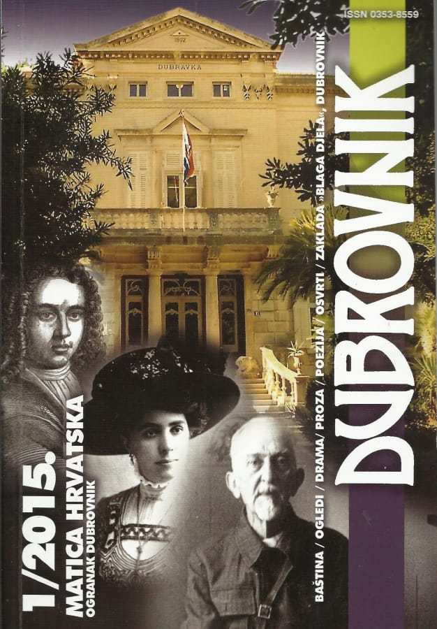 Časopis Dubrovnik 1/2015